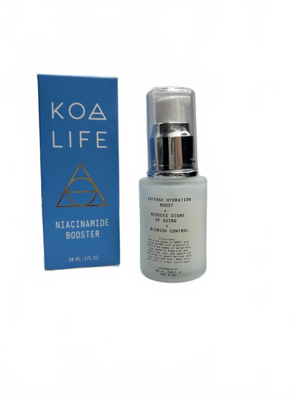 KOA LIFE Niacinamide Booster Anti-Aging Hydrating Serum 1 fl oz Vegan NEW NIB - Picture 2 of 9
